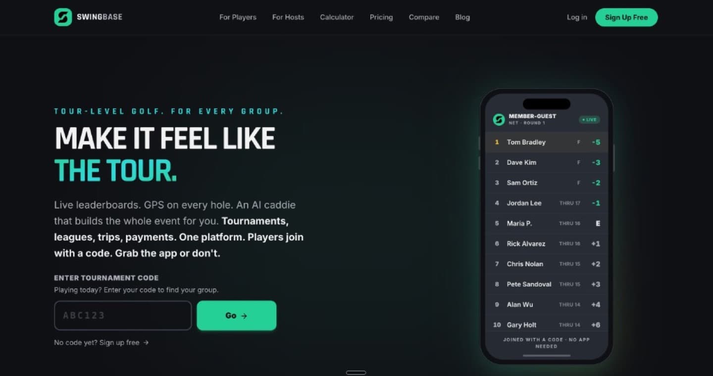 Swingbase website
