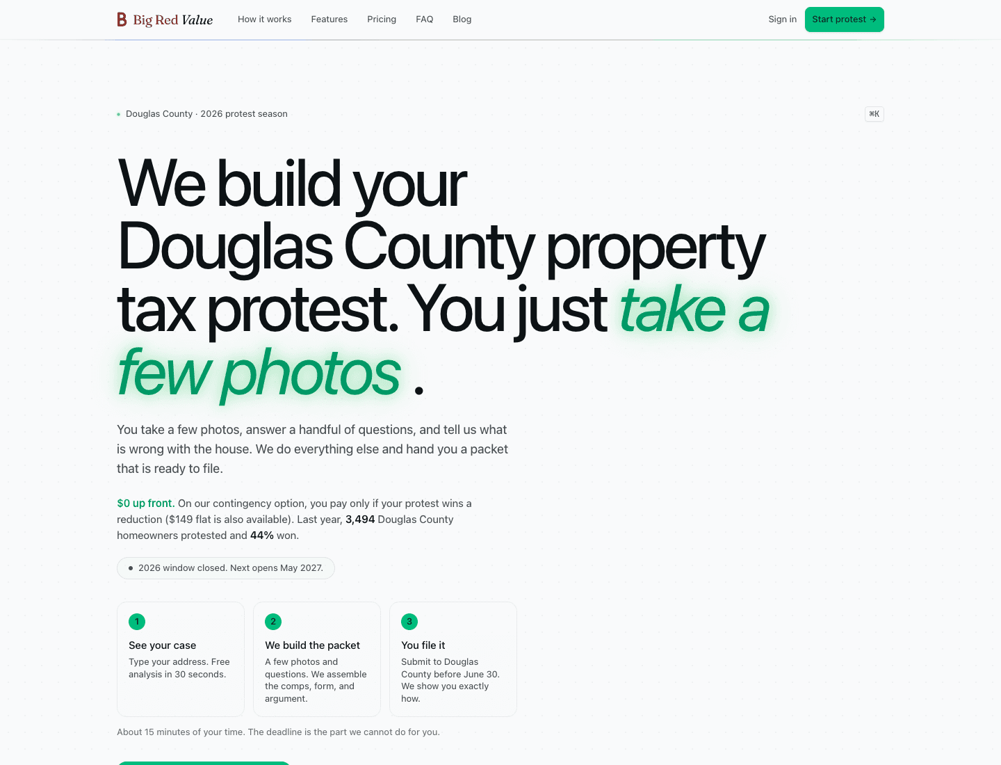 Big Red Value website