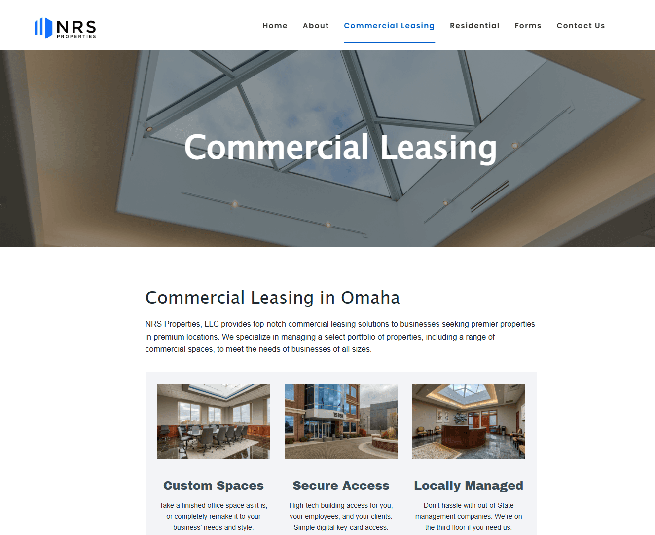 NRS Properties website