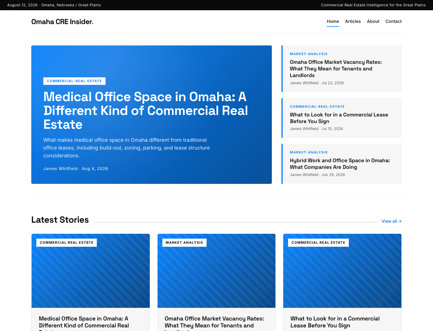 Omaha CRE Insider website